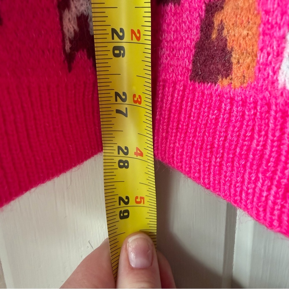 NWOT Women’s Entro Pink Multicolor Leopard Sweater, Size Large - Picture 7 of 7